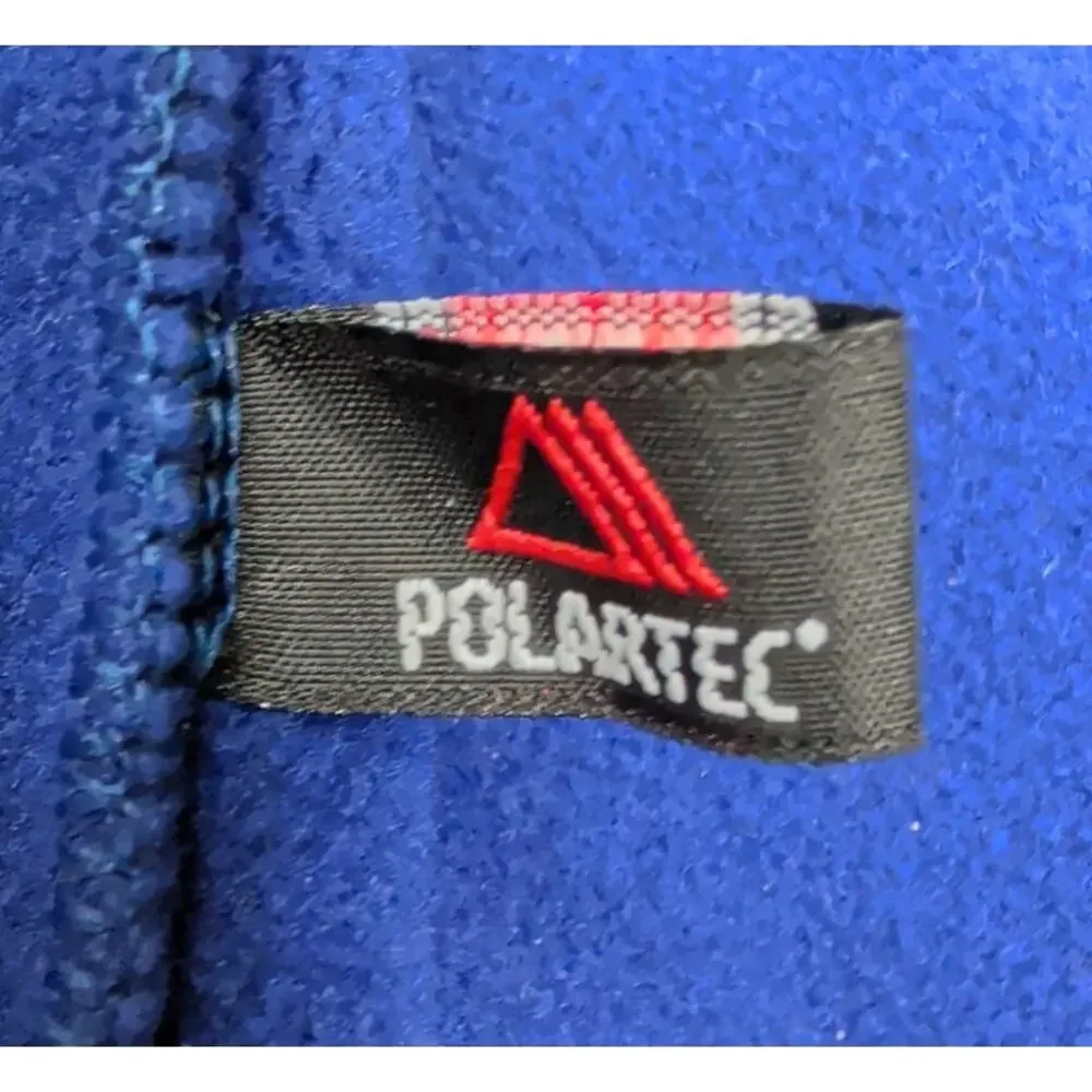 L.L.BEAN Women's Polartec Fleece Jacket Long Sleeve Royal Blue Full Zip XL OFJT3